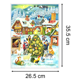 Celebrate Christmas at the Farm | Traditional Christmas Paper Advent Calendar