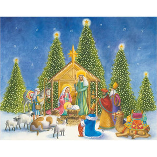 Pop-up 3D Nativity Christmas Advent Calendar | Fold-out Religious Calendar