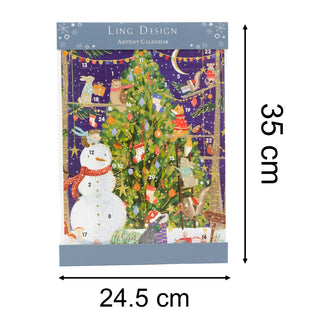 Decorating the Tree Christmas Advent Calendar | Snowman Advent Calendar