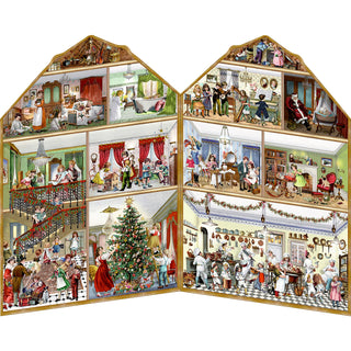 Deluxe Traditional Card Advent Calendar - Party At The Victorian House