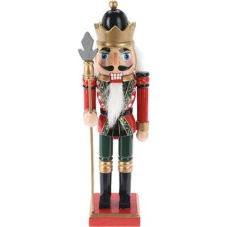 Traditional Wooden Christmas Nutcracker Soldier Figure with Moveable Parts 25cm