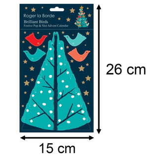 3D Pop & Slot Brilliant Birds Petite Free Standing Christmas Advent Calendar