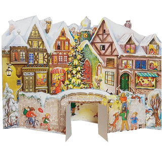 At the City Wall | 3D Freestanding Traditional Christmas Paper Advent Calendar