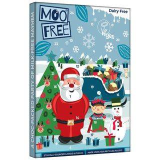 Moo Free Children's Dairy-Free White Chocolate Advent Calendar | Vegan & Gluten-Free 70g