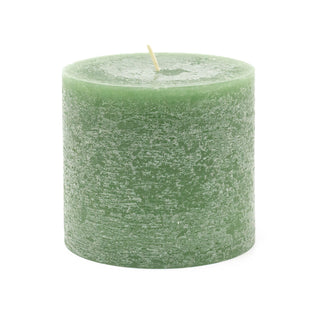 Dark Green Pillar Candle | Church Candle Unscented Pillar Candle - 10x9cm