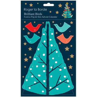 3D Pop & Slot Brilliant Birds Petite Free Standing Christmas Advent Calendar