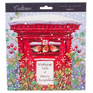 Christmas Advent Calendar Winter Robins | Traditional Picture Advent Calendar