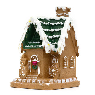 LED Gingerbread House Ornament | Light-Up Mini Christmas House Decoration 13cm
