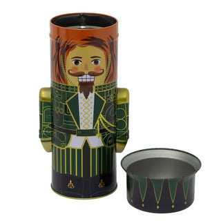 Christmas Nutcracker Cookie & Biscuit Tin | 3D Nutcracker Soldier Storage Tin