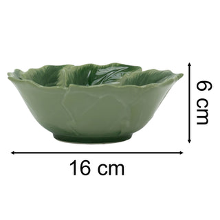 Reactive Glaze Holly Foliage Christmas Bowl | Festive Ceramic Bowl - 220ml