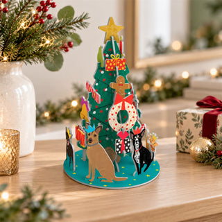 Perfect Pooch Tree Pop & Slot Christmas Advent Calendar Petite, 23cm Dog Scene