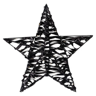 Black 3D Christmas Star Light | 40 LED Window Star Light Decoration - 30cm