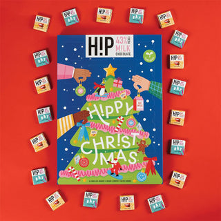 H!P Vegan Oat Milk Chocolate Christmas Advent Calendar, Two Flavours