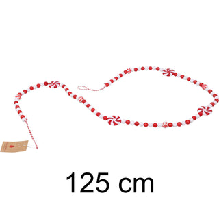 Candy Garland Christmas Decoration | Sweetie Candy Cane Ornament - 140cm