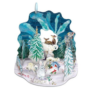 Aurora Bears Pop & Slot Christmas Advent Calendar Large, 3D Christmas Scene