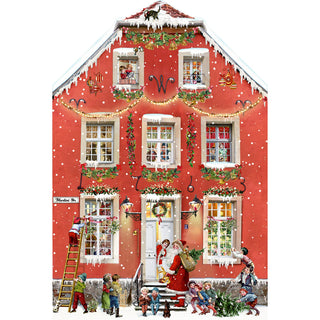 Deluxe Traditional Card Advent Calendar - Party At The Victorian House