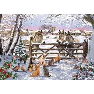 Picture Perfect Christmas Advent Calendar | Traditional Animal Advent Calendar