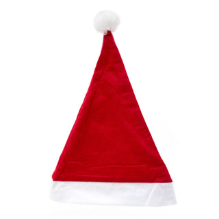 Unisex Fancy Dress Christmas Santa Hat | Red And White Traditional Festive Christmas Hat | Classic Father Christmas Hat Xmas Party Hat