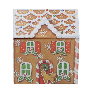 Dana Kubrik Small Gingerbread House Tin | Festive Christmas Storage Tin