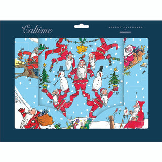 Quentin Blake Active Santa Christmas Advent Calendar 3D Fold-Out Advent Calendar