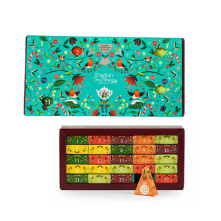 Tea Chest Christmas Advent Calendar 25 Organic Pyramid Tea Bags Advent Calendar