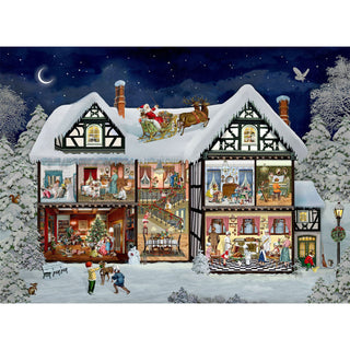 Nostalgic Christmas Time Advent Calendar | Traditional Advent Calendar - A3