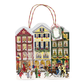 Deluxe Christmas Advent Calendar Gift Bag Picture Advent Calendar with 24 Doors