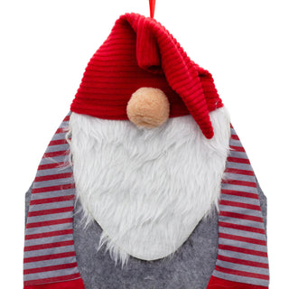 Santa Gnome Christmas Advent Calendar | Fabric 24-Pocket Hanging Gonk Calendar