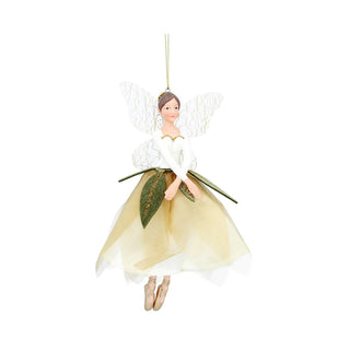 Flower Fairy Christmas Bauble | Woodland Fairy Christmas Tree Ornament - 16cm