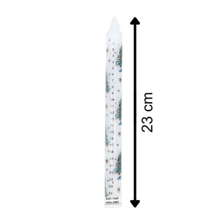 Nostalgic Christmas Tree Advent Candle | Festive Numbered Countdown Candle 23cm