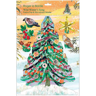 3D Christmas Tree Advent Calendar, Wild Winter's Song Pop & Slot Woodland