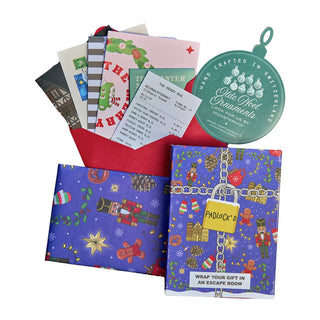 Padlock'd Christmas Escape Room Gift Wrapping Kit