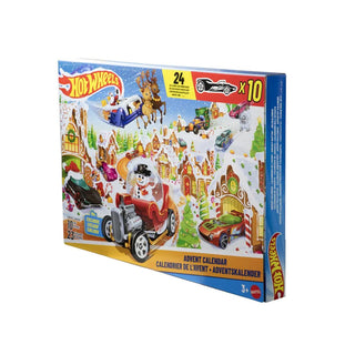 Hot Wheels Christmas Advent Calendar | 10 Hot Wheels Cars & 14 Accessories
