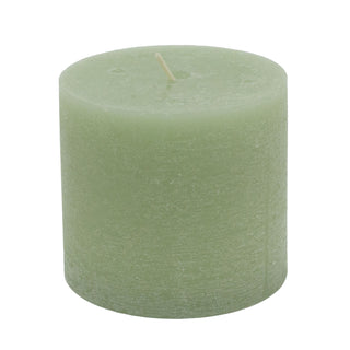 Light Green Pillar Candle | Church Candle Unscented Pillar Candle - 10x9cm