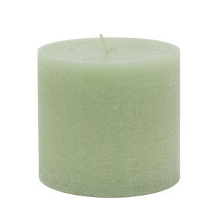 Light Green Pillar Candle | Church Candle Unscented Pillar Candle - 10x9cm