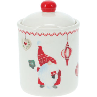 Gonk Christmas Storage Jar | Festive Gnome Kitchen Jar with Airtight Lid - 15cm