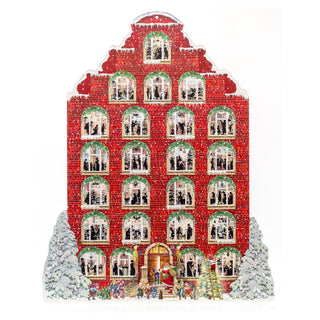 Deluxe Red Christmas House with 24 Pop-Up Scenes Extra Large 3D Advent Calendar