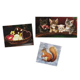 Cats at Christmas Advent Calendar | Advent Calendar with 24 Cat Scenes & Glitter