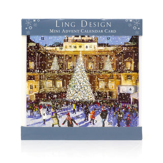 Christmas Skating Advent Calendar Greetings Card | Door Advent Calendar