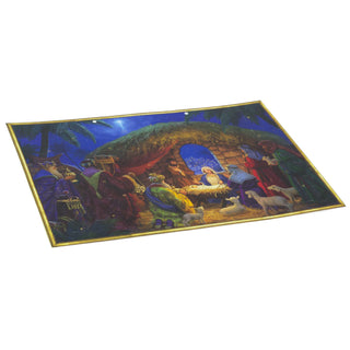 Nativity Christmas Advent Calendar | Religious Calendar with Manger Scene - A3