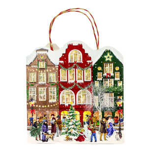 Deluxe Christmas Advent Calendar Gift Bag Picture Advent Calendar with 24 Doors