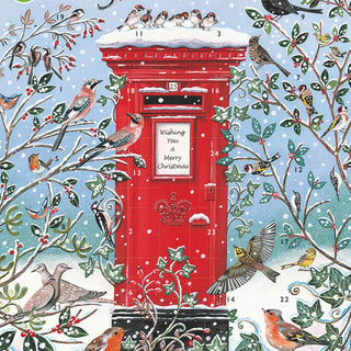 RSPB Christmas Postbox Advent Calendar | Traditional Picture Advent Calendar