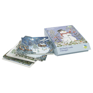 RSPB Charity Christmas Cards Box of 20 Christmas Cards with 5 Designs, Wildlife
