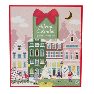 Tea Advent Calendar Herbal & Black Tea Bag Christmas Advent Calendar for Adults