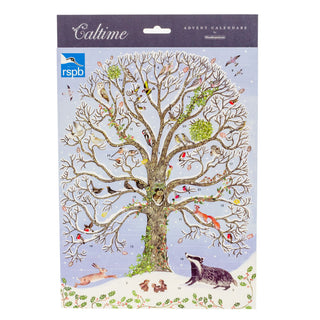 Christmas Advent Calendar Woodland Christmas Tree | Animal Advent Calendar Traditional Advent Calendar | Picture Advent Calendar Paper Advent Calendar