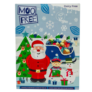 Moo Free Children's Dairy-Free White Chocolate Advent Calendar | Vegan & Gluten-Free 70g