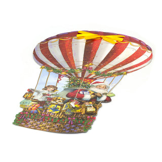 Hot Air Balloon Christmas Advent Calendar | Traditional Santa Advent Calendar