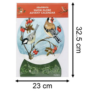 3D Snow Globe Christmas Advent Calendar | Advent Calendar with British Birds