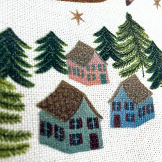 Santa's Sleigh Christmas Table Runner, Gisela Graham Festive Fabric 140cm x 40cm