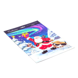 Father Christmas Advent Calendar | Santa Christmas Advent Calendar - 32.5x24.5cm